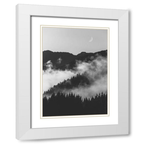 Bishop 19 White Modern Wood Framed Art Print with Double Matting by Design Fabrikken