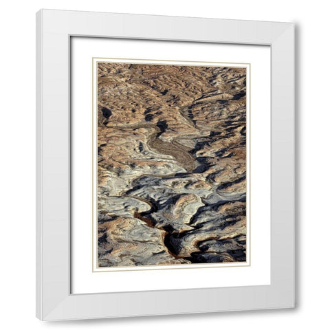 From Above 2 White Modern Wood Framed Art Print with Double Matting by Design Fabrikken