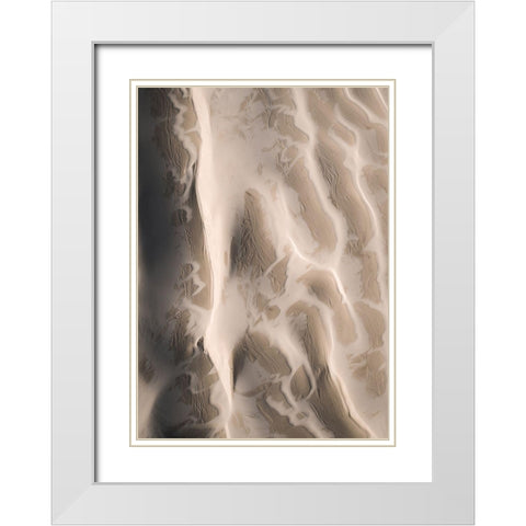From Above 3 White Modern Wood Framed Art Print with Double Matting by Design Fabrikken