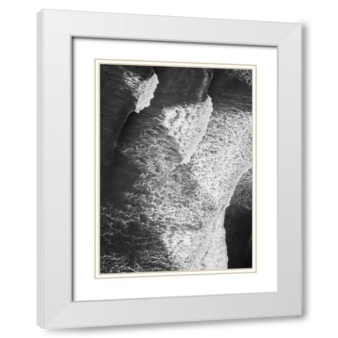 From Above 7 White Modern Wood Framed Art Print with Double Matting by Design Fabrikken