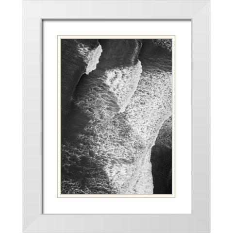 From Above 7 White Modern Wood Framed Art Print with Double Matting by Design Fabrikken