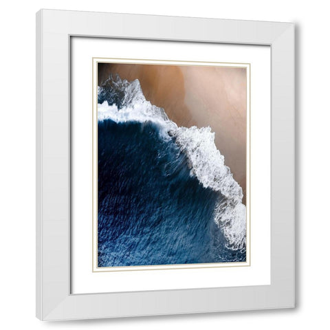 From Above 8 White Modern Wood Framed Art Print with Double Matting by Design Fabrikken