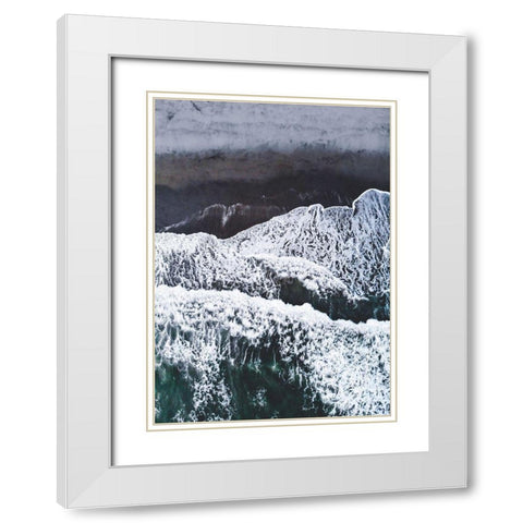 From Above 5 White Modern Wood Framed Art Print with Double Matting by Design Fabrikken