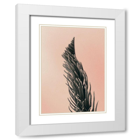 Upwards 1 White Modern Wood Framed Art Print with Double Matting by Design Fabrikken