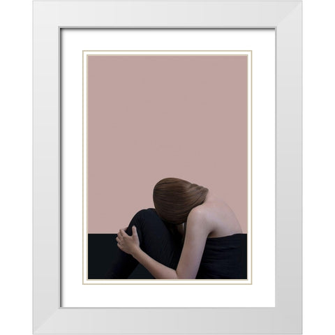 Tour White Modern Wood Framed Art Print with Double Matting by Design Fabrikken