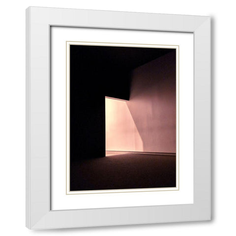 Room 1 White Modern Wood Framed Art Print with Double Matting by Design Fabrikken