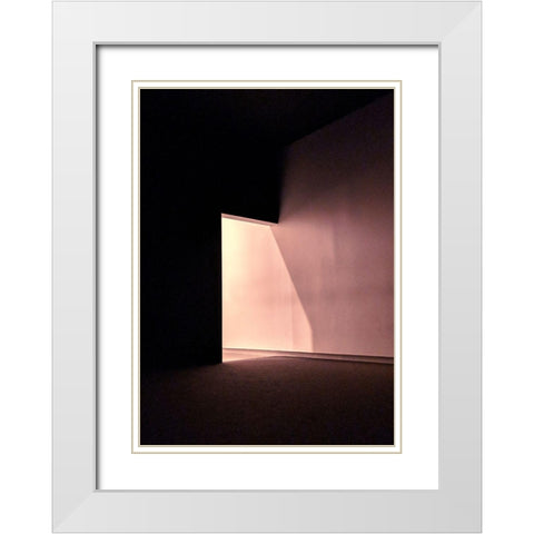 Room 1 White Modern Wood Framed Art Print with Double Matting by Design Fabrikken