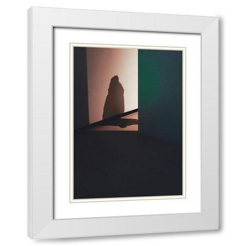 Room 3 White Modern Wood Framed Art Print with Double Matting by Design Fabrikken