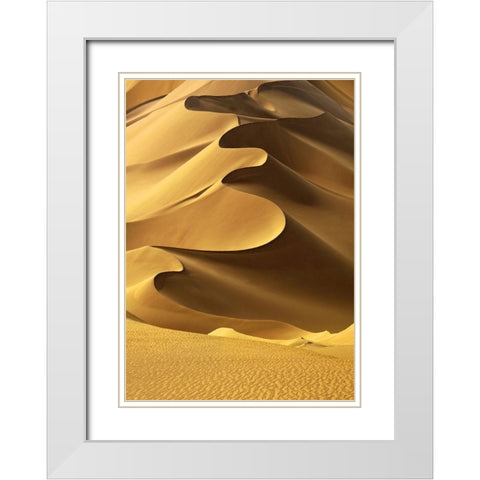 In the Dunes 2 White Modern Wood Framed Art Print with Double Matting by Design Fabrikken