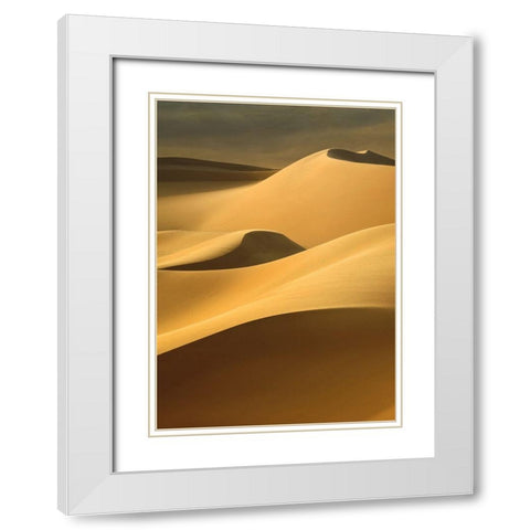 In the Dunes 3 White Modern Wood Framed Art Print with Double Matting by Design Fabrikken