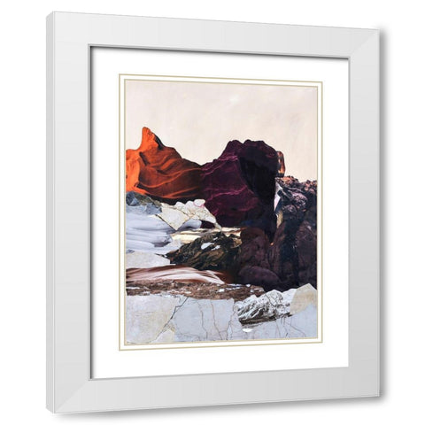 New Era 2 White Modern Wood Framed Art Print with Double Matting by Design Fabrikken