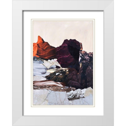 New Era 2 White Modern Wood Framed Art Print with Double Matting by Design Fabrikken