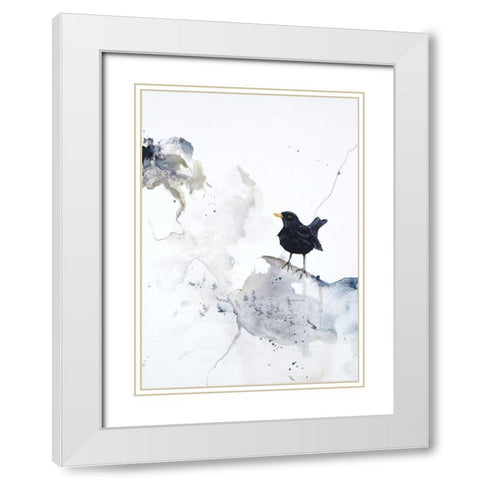Curiosity 2 White Modern Wood Framed Art Print with Double Matting by Design Fabrikken