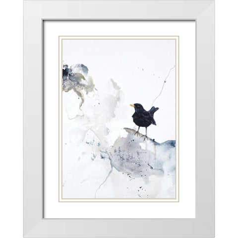 Curiosity 2 White Modern Wood Framed Art Print with Double Matting by Design Fabrikken