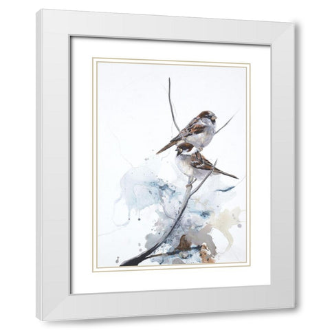 Curiosity 1 White Modern Wood Framed Art Print with Double Matting by Design Fabrikken