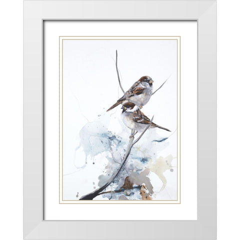 Curiosity 1 White Modern Wood Framed Art Print with Double Matting by Design Fabrikken