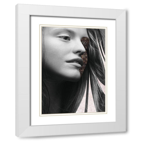 Phase Three White Modern Wood Framed Art Print with Double Matting by Design Fabrikken