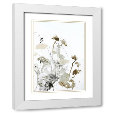 These Days 1 White Modern Wood Framed Art Print with Double Matting by Design Fabrikken