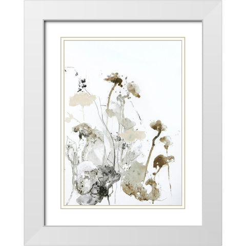 These Days 1 White Modern Wood Framed Art Print with Double Matting by Design Fabrikken