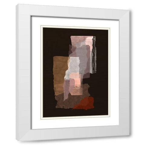 Torn 2 White Modern Wood Framed Art Print with Double Matting by Design Fabrikken