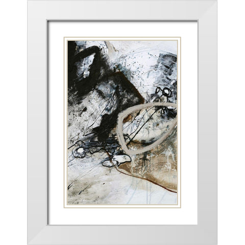 Black and White 2 White Modern Wood Framed Art Print with Double Matting by Design Fabrikken