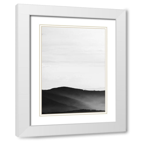 Mystic Scenery 2 White Modern Wood Framed Art Print with Double Matting by Design Fabrikken