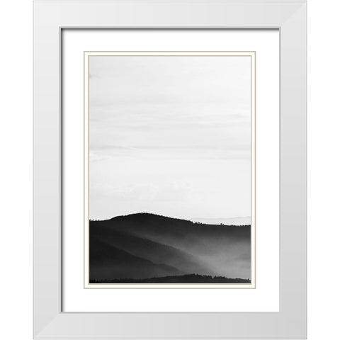 Mystic Scenery 2 White Modern Wood Framed Art Print with Double Matting by Design Fabrikken