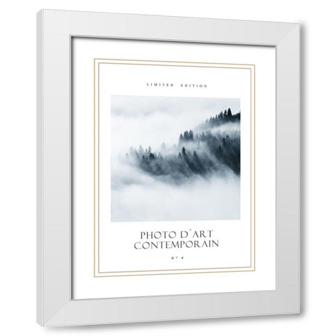 Photo DÂ´Art No 4 White Modern Wood Framed Art Print with Double Matting by Design Fabrikken