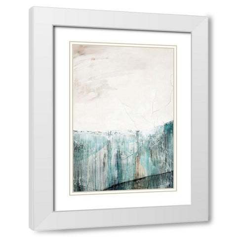 Balance White Modern Wood Framed Art Print with Double Matting by Design Fabrikken