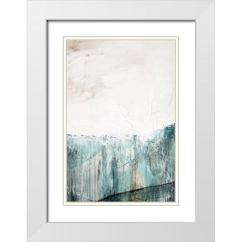 Balance White Modern Wood Framed Art Print with Double Matting by Design Fabrikken
