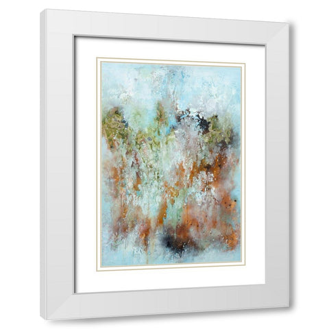 Impulse White Modern Wood Framed Art Print with Double Matting by Design Fabrikken