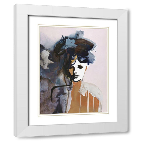 Colorful Life 1 White Modern Wood Framed Art Print with Double Matting by Design Fabrikken