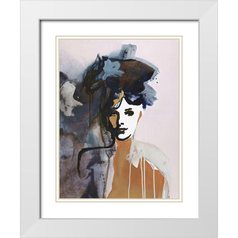 Colorful Life 1 White Modern Wood Framed Art Print with Double Matting by Design Fabrikken