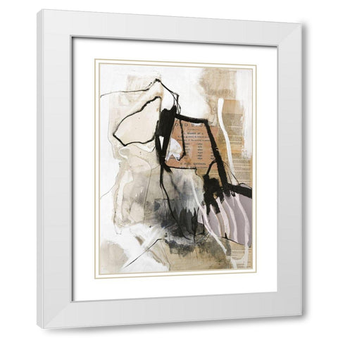 Clipping White Modern Wood Framed Art Print with Double Matting by Design Fabrikken