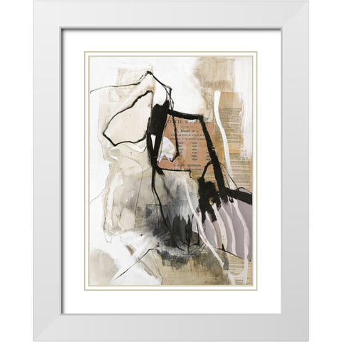 Clipping White Modern Wood Framed Art Print with Double Matting by Design Fabrikken