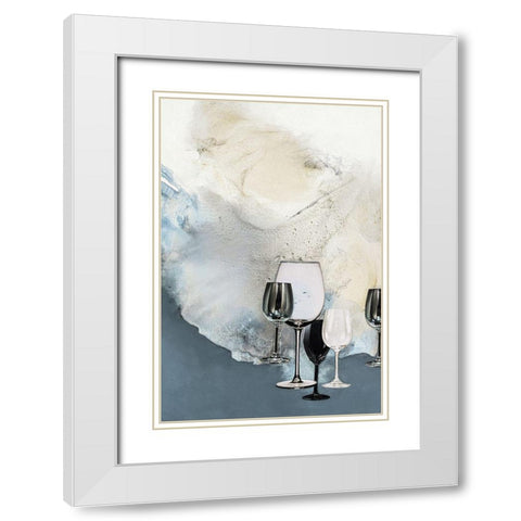 The Art of Taste 1 White Modern Wood Framed Art Print with Double Matting by Design Fabrikken