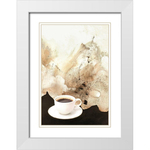 The Art of Taste 2 White Modern Wood Framed Art Print with Double Matting by Design Fabrikken