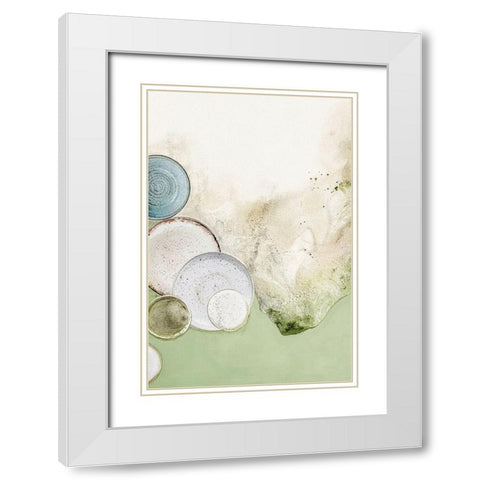 The Art of Taste 4 White Modern Wood Framed Art Print with Double Matting by Design Fabrikken