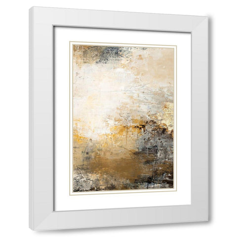 Milestone 1 White Modern Wood Framed Art Print with Double Matting by Design Fabrikken