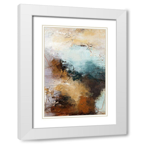 Milestone 3 White Modern Wood Framed Art Print with Double Matting by Design Fabrikken