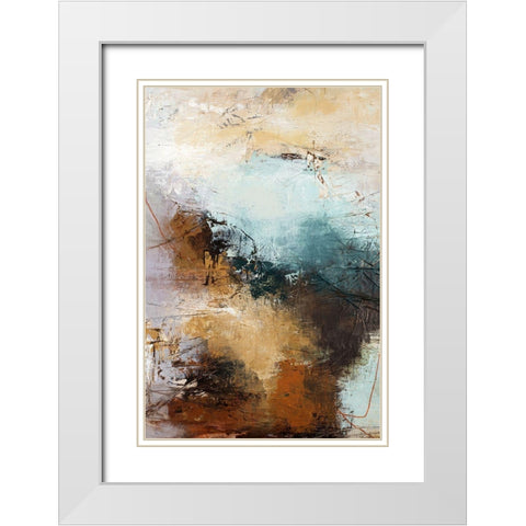 Milestone 3 White Modern Wood Framed Art Print with Double Matting by Design Fabrikken
