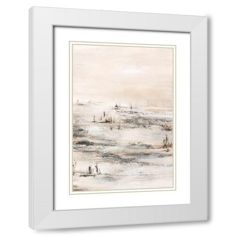 Lifestyle 2 White Modern Wood Framed Art Print with Double Matting by Design Fabrikken