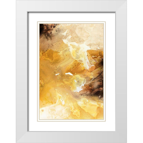 Still Water 6 White Modern Wood Framed Art Print with Double Matting by Design Fabrikken