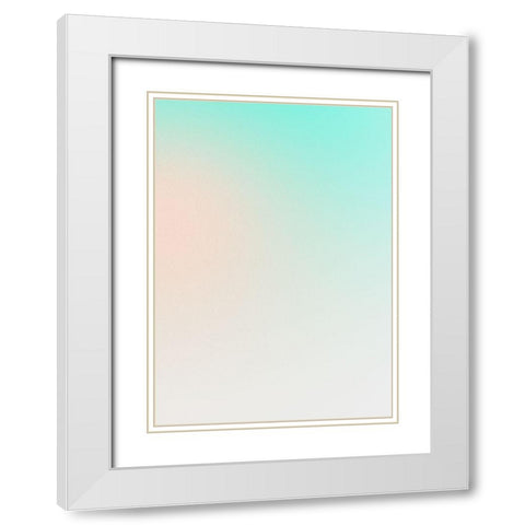 Luminous I White Modern Wood Framed Art Print with Double Matting by Design Fabrikken