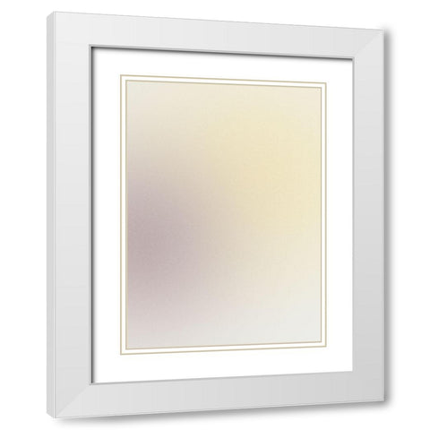 Luminous III White Modern Wood Framed Art Print with Double Matting by Design Fabrikken