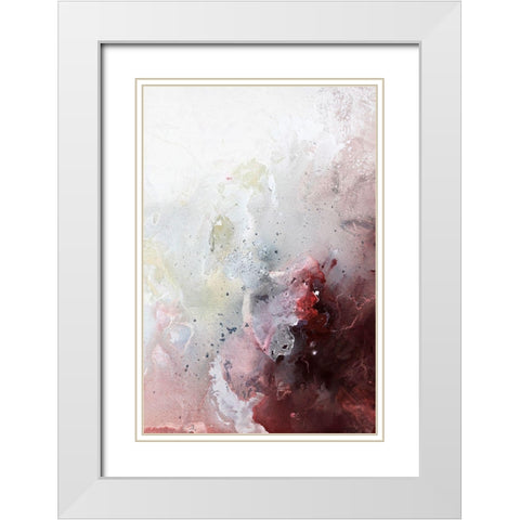 Still Water 7 White Modern Wood Framed Art Print with Double Matting by Design Fabrikken