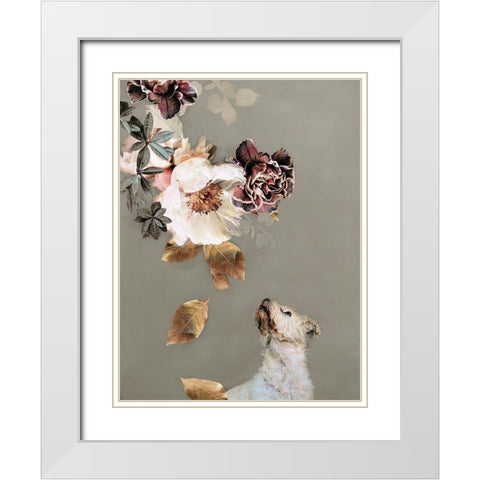 Pet Couture 2 White Modern Wood Framed Art Print with Double Matting by Design Fabrikken