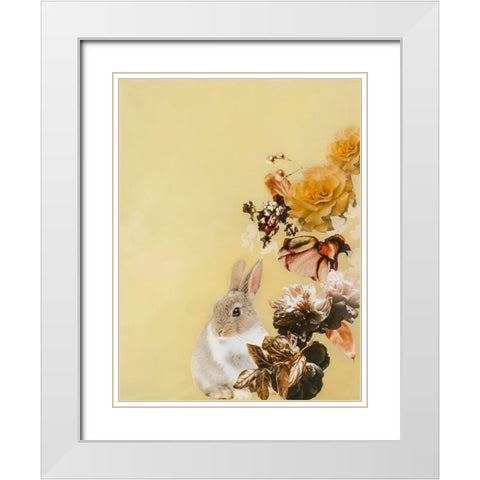 Pet Couture 4 White Modern Wood Framed Art Print with Double Matting by Design Fabrikken