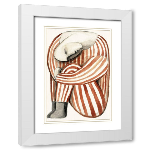 Unforgiven White Modern Wood Framed Art Print with Double Matting by Design Fabrikken