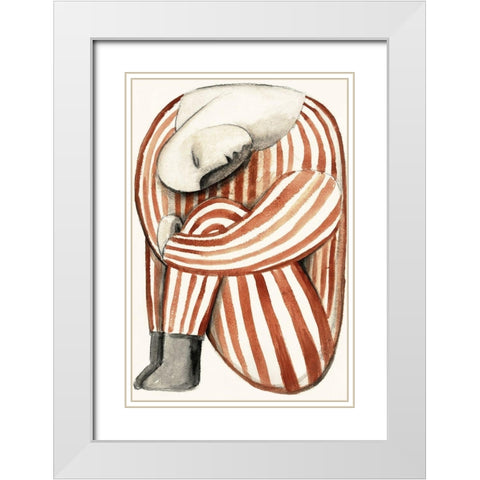 Unforgiven White Modern Wood Framed Art Print with Double Matting by Design Fabrikken